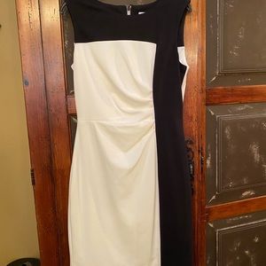 Sassy color block balck and white dress size 2.